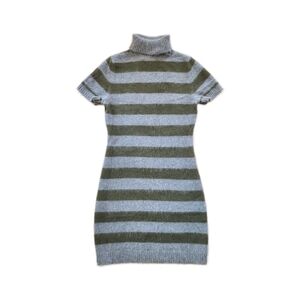 Y2K Striped Sweater Dress